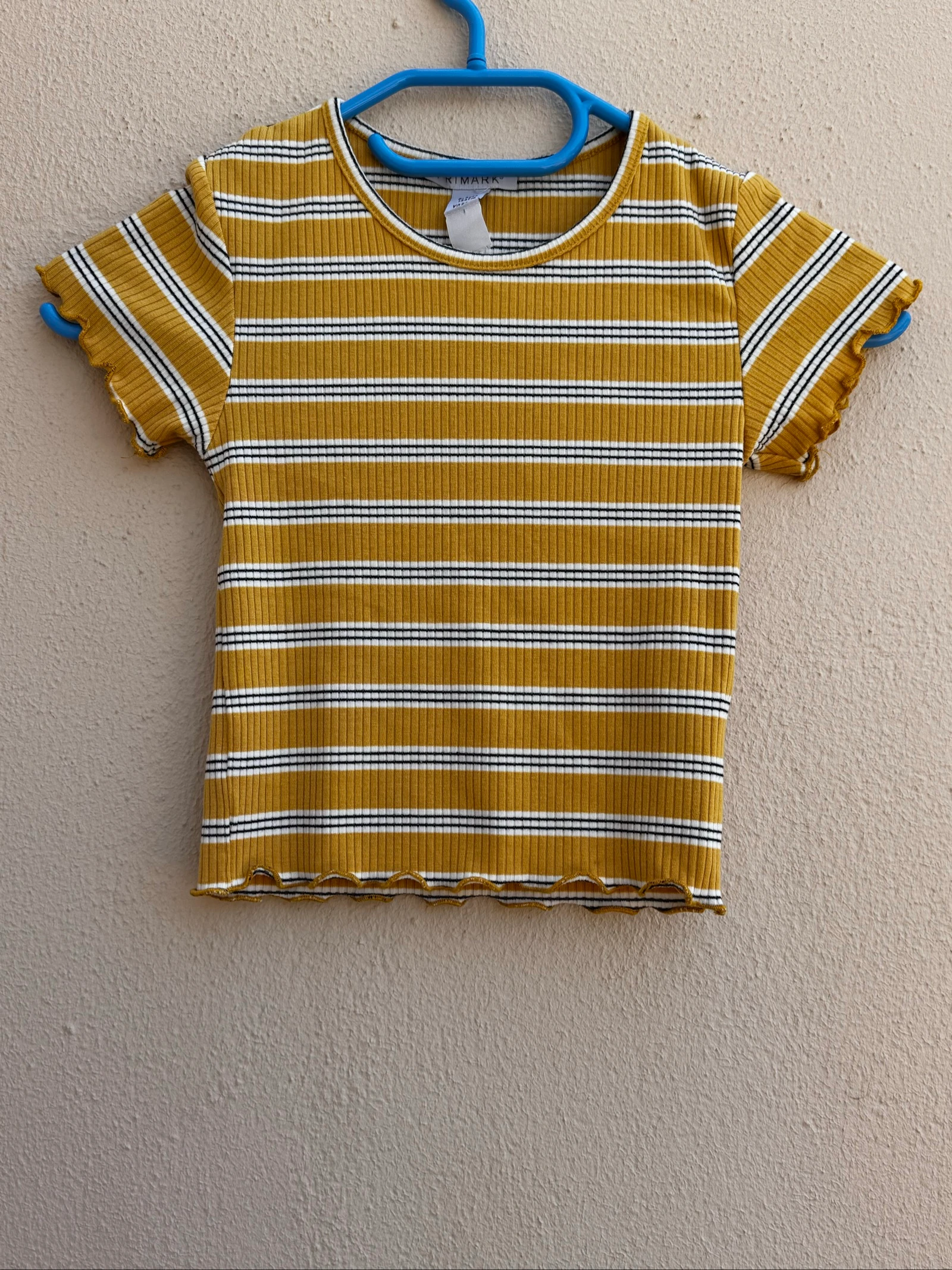 T-shirt Menina Amarela Riscas | Primark